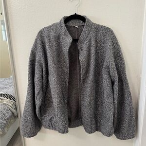 Gray Wool Blend Jacket